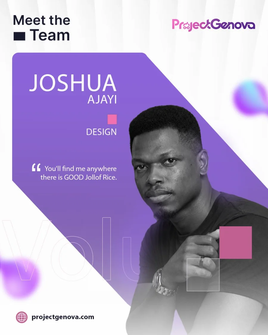 Joshua Ajayi, Design