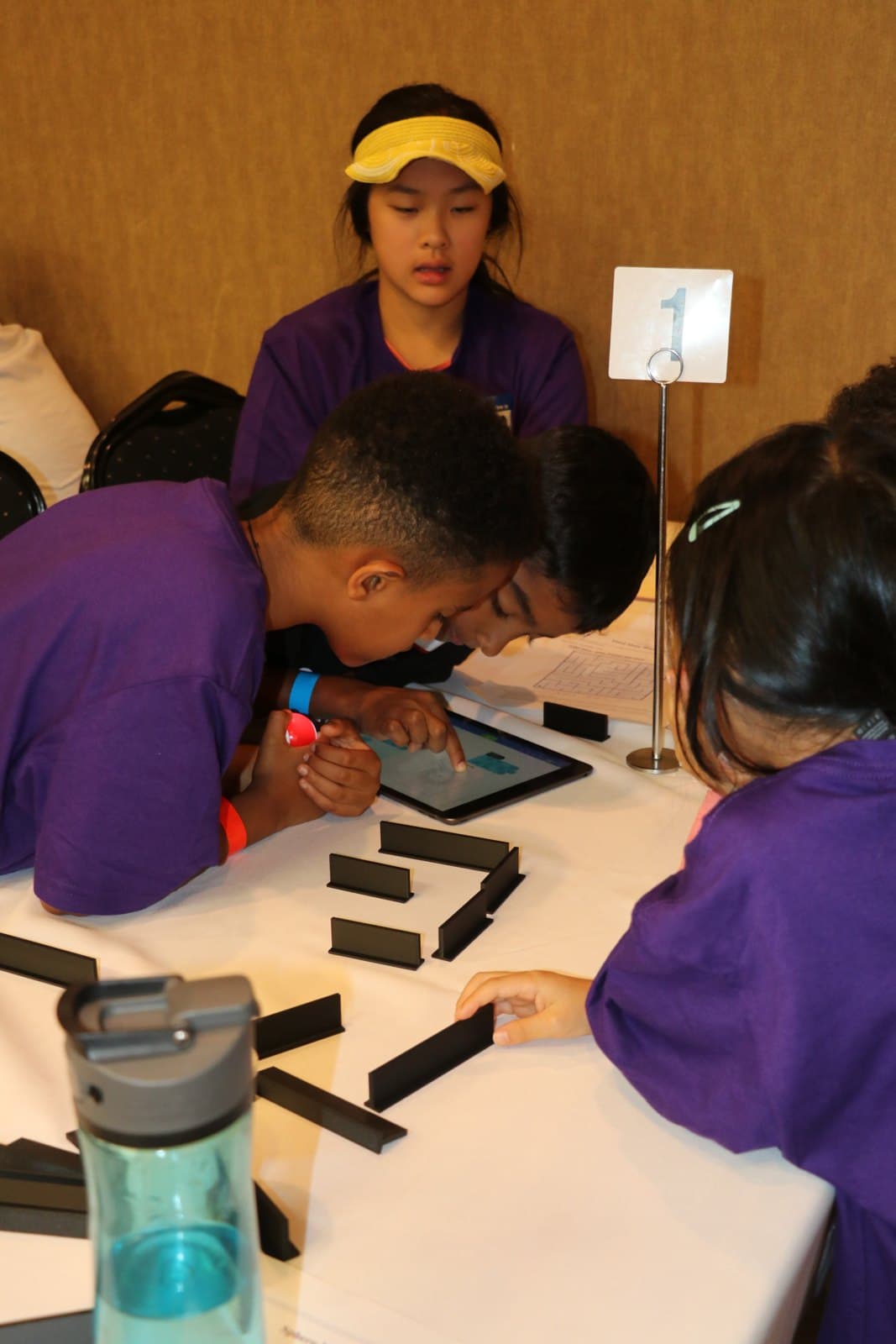 Campers with the Camp Nova photo frame